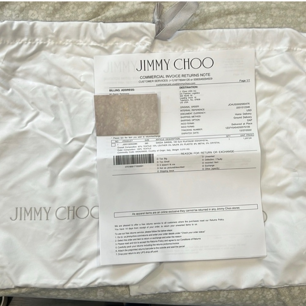 JIMMY CHOO Saeda 100 sandals - Picture 4 of 4